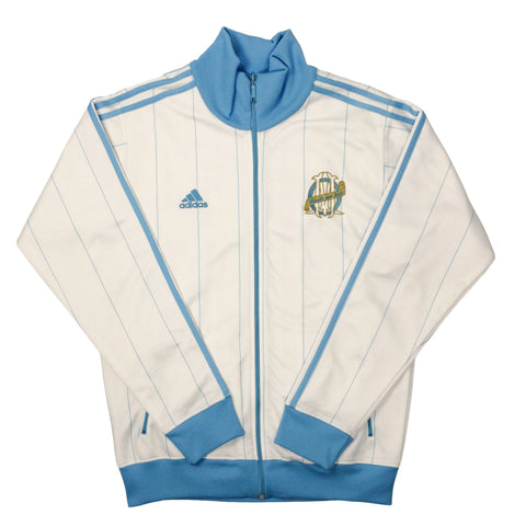 2009/10 Olympique Marseille Adidas Track Jacket White/Blue [M]