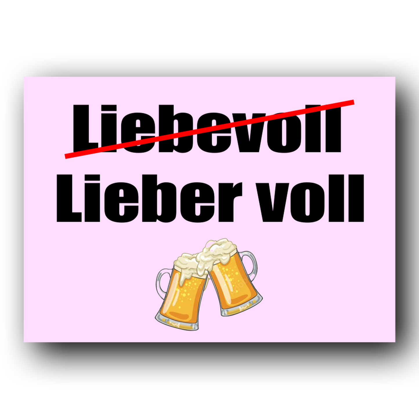 "Liebevoll" - Sticker