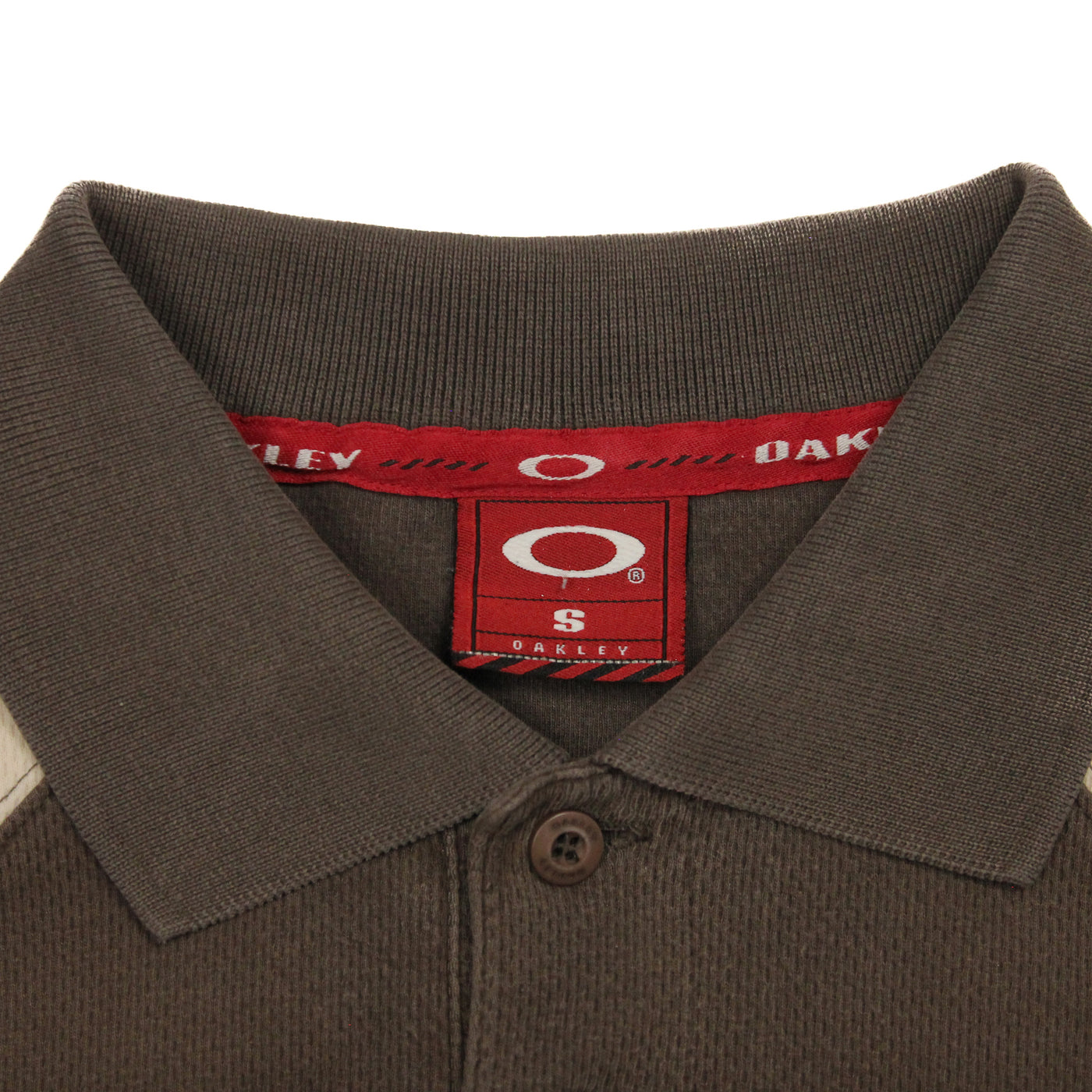 Early 2000s Oakley Colorblock Polo Brown/Sand [S]