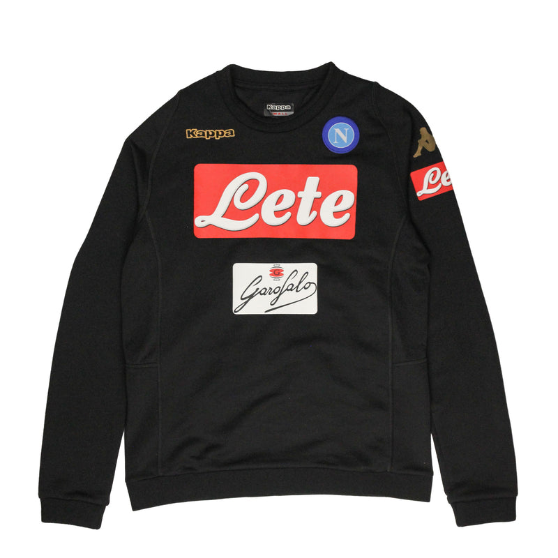 2017/18 SSC Napoli Kappa Training Sweatshirt Black [S]