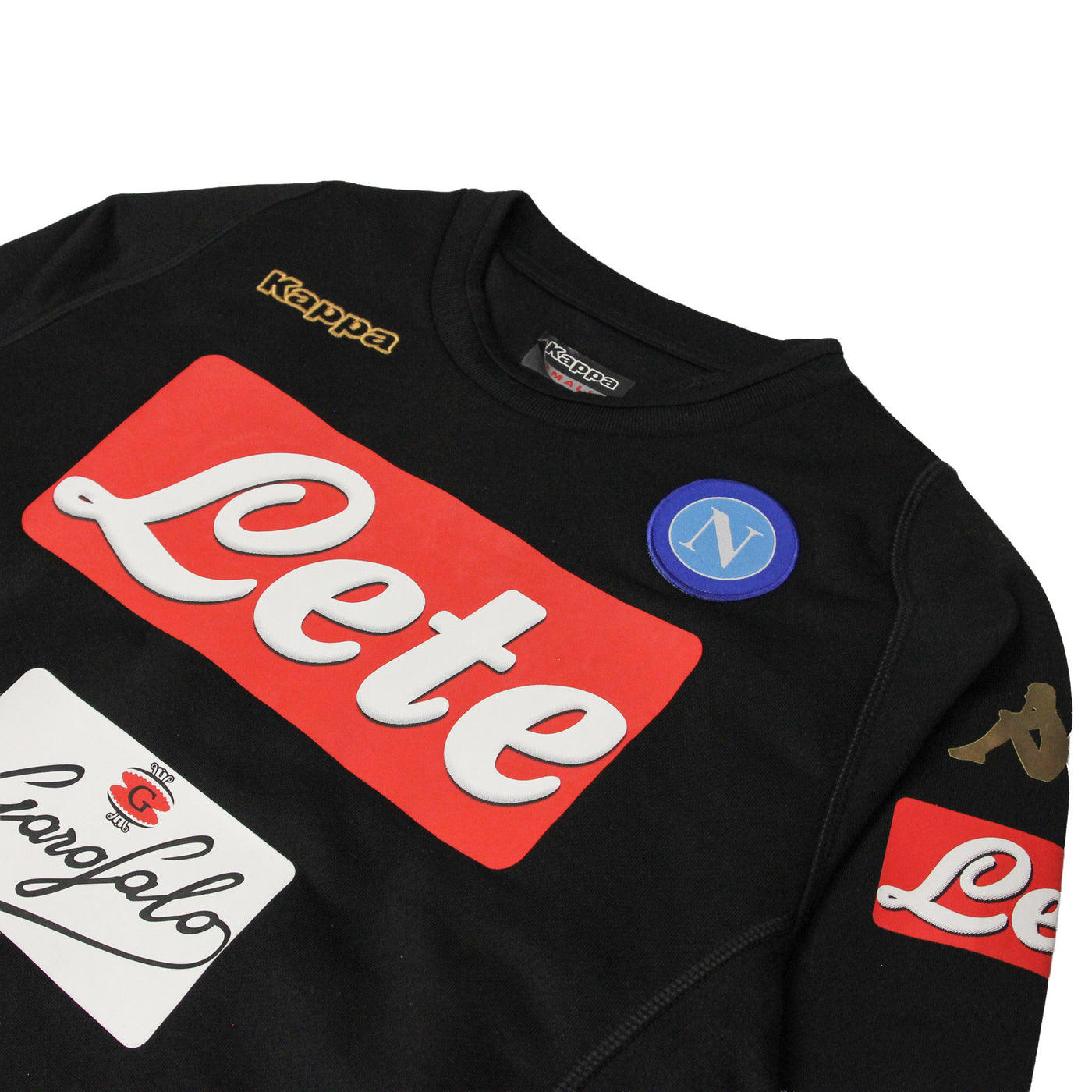 2017/18 SSC Napoli Kappa Training Sweatshirt Black [S]
