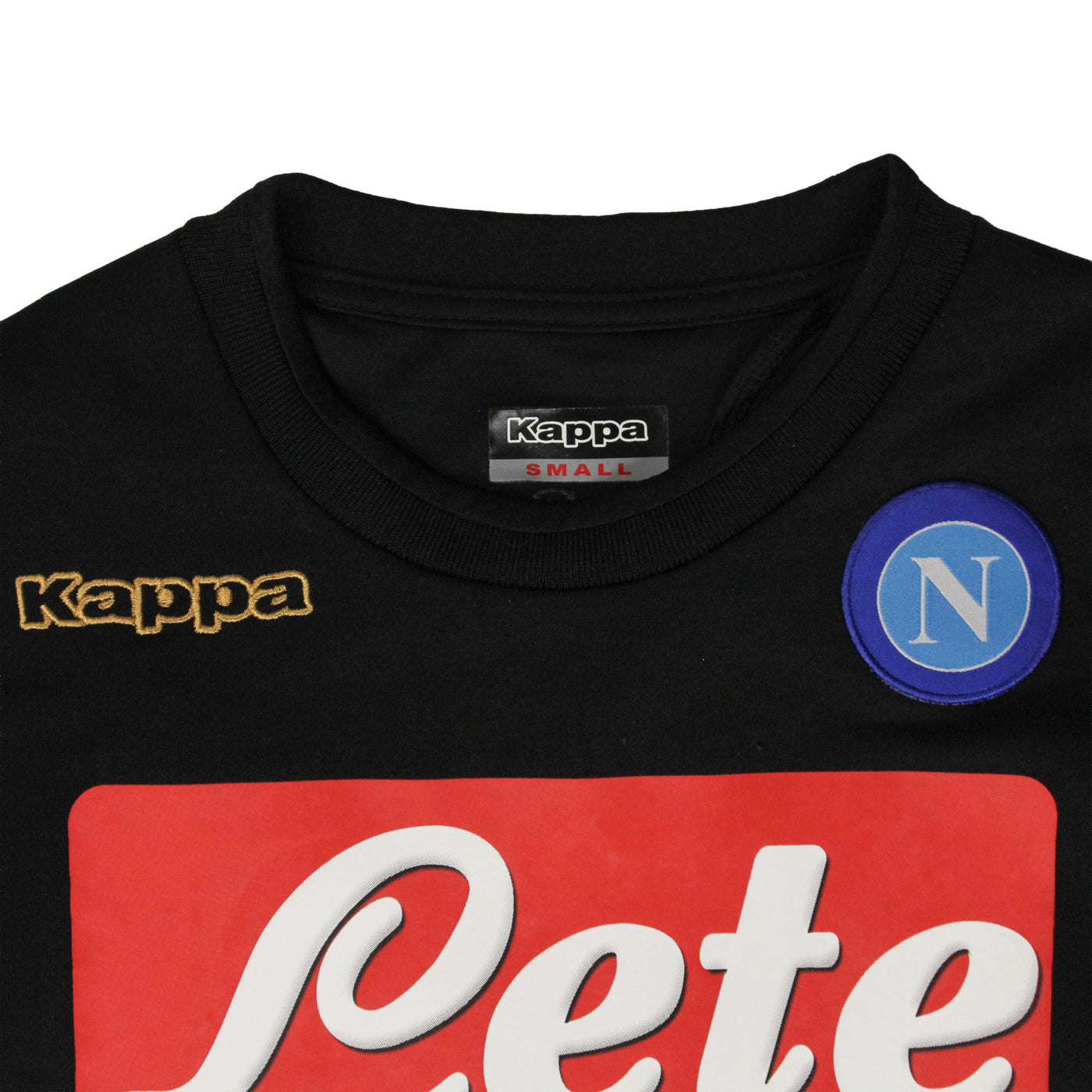 2017/18 SSC Napoli Kappa Training Sweatshirt Black [S]