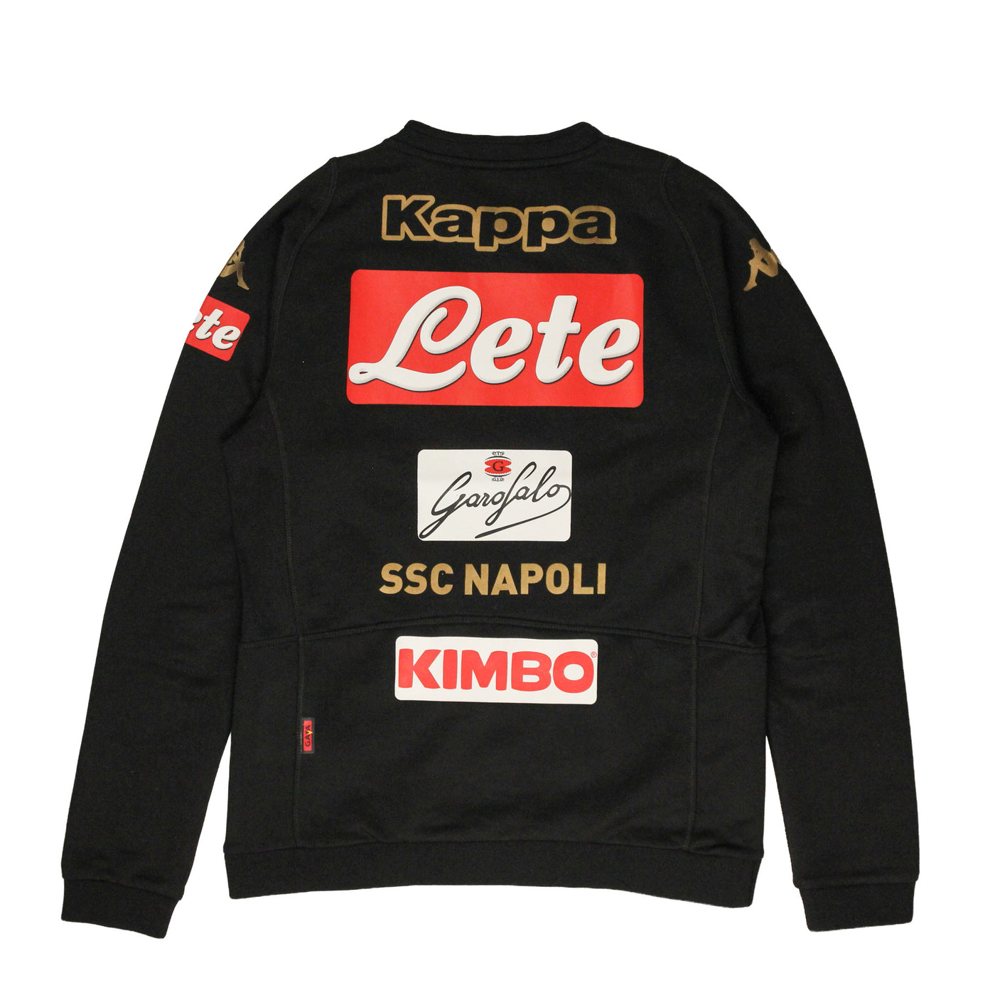2017/18 SSC Napoli Kappa Training Sweatshirt Black [S]