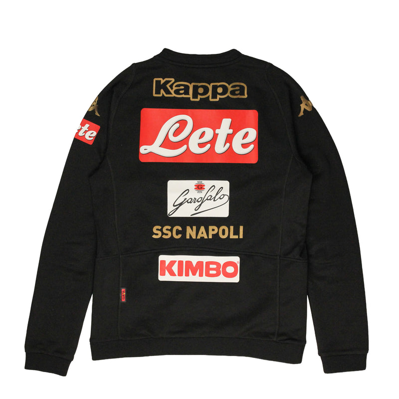 2017/18 SSC Napoli Kappa Training Sweatshirt Black [S]